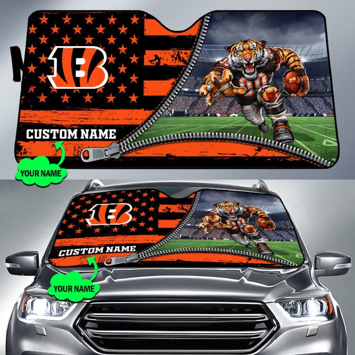 Cincinnati Bengals NFL Car Sun Shade CSS0490