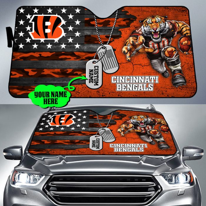 Cincinnati Bengals NFL Car Sun Shade CSS0537