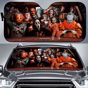 Cincinnati Bengals NFL Halloween Car Sun Shade CSS0623