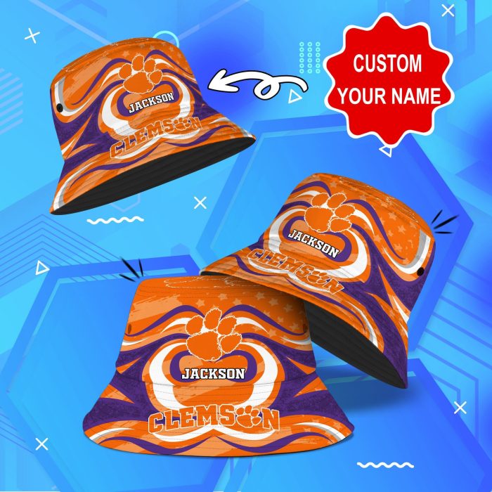 Clemson Tigers NCAA Bucket Hat Personalized SBH026