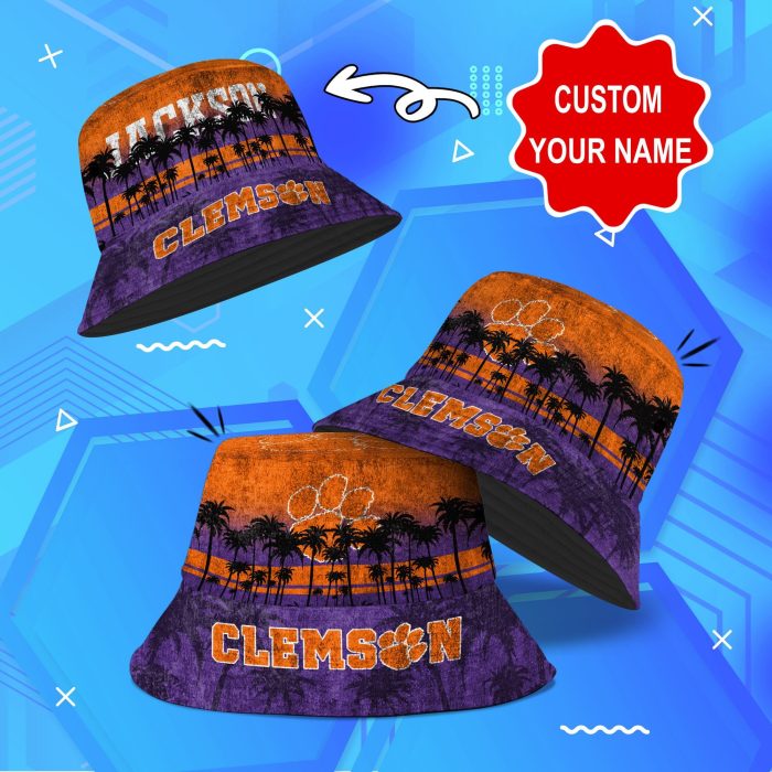 Clemson Tigers NCAA Bucket Hat Personalized SBH250