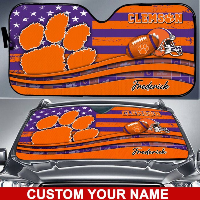 Clemson Tigers NCAA Car Sun Shade CSS0454