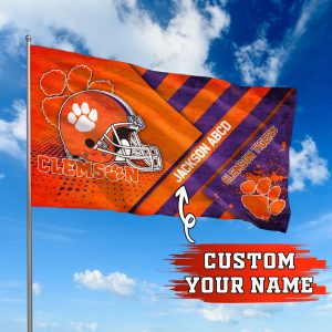 Clemson Tigers NCAA Personalized Fly Flag Outdoor Flag Fl022