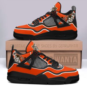 Cleveland Browns Jordan 4 Sneakers Custom Shoes Personalized Shoes For Fans JD149