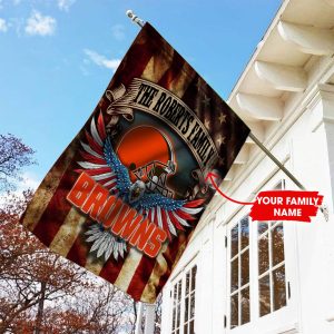 Cleveland Browns NFL Personalized Flag House and Garden HGF052