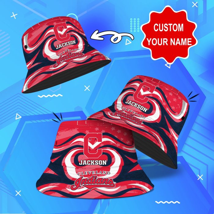 Cleveland Indians MLB Bucket Hat Personalized SBH018