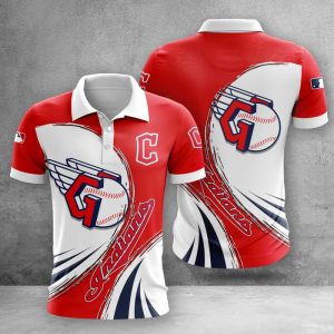 Cleveland Indians Polo Shirt Golf Shirt 3D PLS2392