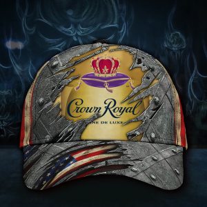 Crown Royal Fine De Luxe USA Flag Baseball Cap CGI2267