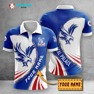 Crystal Palace F.C Polo Shirt Golf Shirt 3D PLS2502