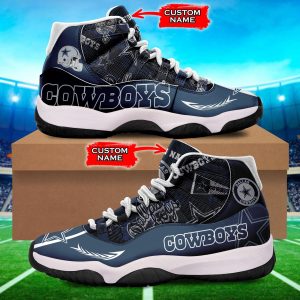 Dallas Cowboys 3D NFL Air Jordan 11 Sneaker JD110301
