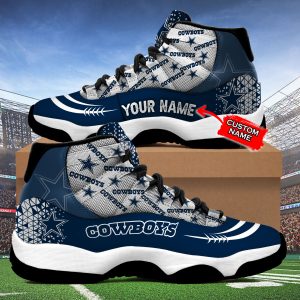 Dallas Cowboys 3D Personalized NFL Air Jordan 11 Sneaker JD110307