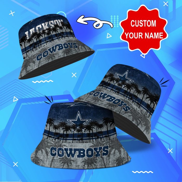 Dallas Cowboys NFL Bucket Hat Personalized SBH192