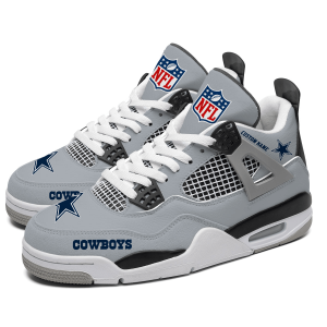Dallas Cowboys NFL Custom Name Jordan 4 Shoes Personalized Sneaker For Fan J4034