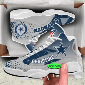 Dallas Cowboys NFL Jordan 13 Shoes Custom Name Sneakers JD130969