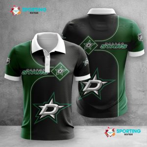 Dallas Stars Polo Shirt Golf Shirt 3D PLS1362