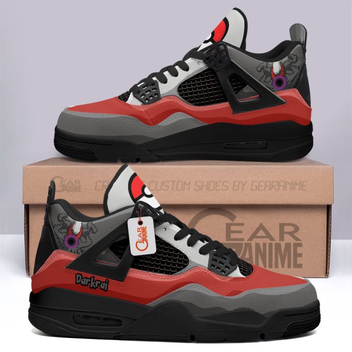 Darkrai Anime Jordan 4 Sneakers Custom Personalized Shoes JD509