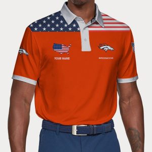 Denver Broncos Polo Shirt Golf Shirt 3D PLS1801