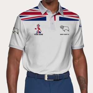 Derby County Polo Shirt Golf Shirt 3D PLS1917