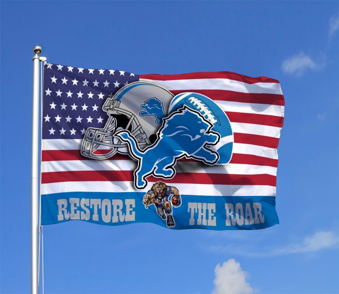 Detroit Lions NFL Fly Flag Outdoor Flag Trend 2023 Fl211