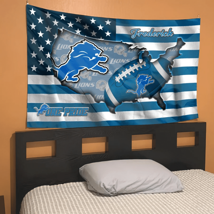 Detroit Lions NFL Fly Flag Outdoor Flag Trend 2023 Fl242