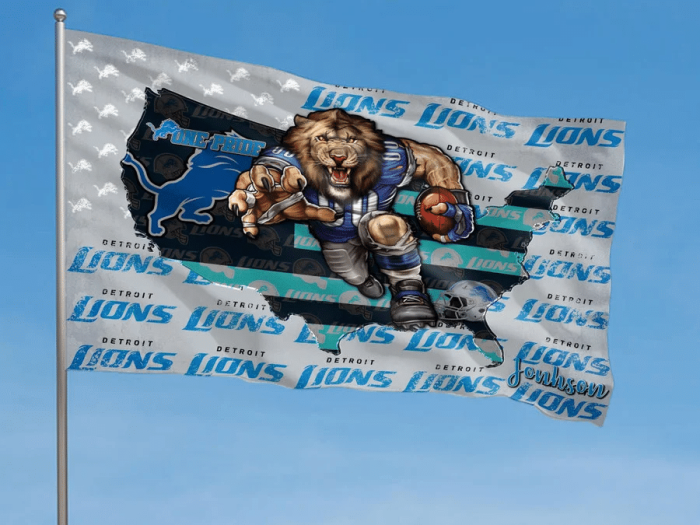 Detroit Lions NFL Fly Flag Outdoor Flag Trend 2023 Fl284