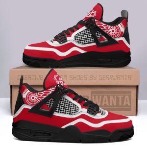 Detroit Red Wings Jordan 4 Sneakers Custom Shoes Personalized Shoes For Fans JD072
