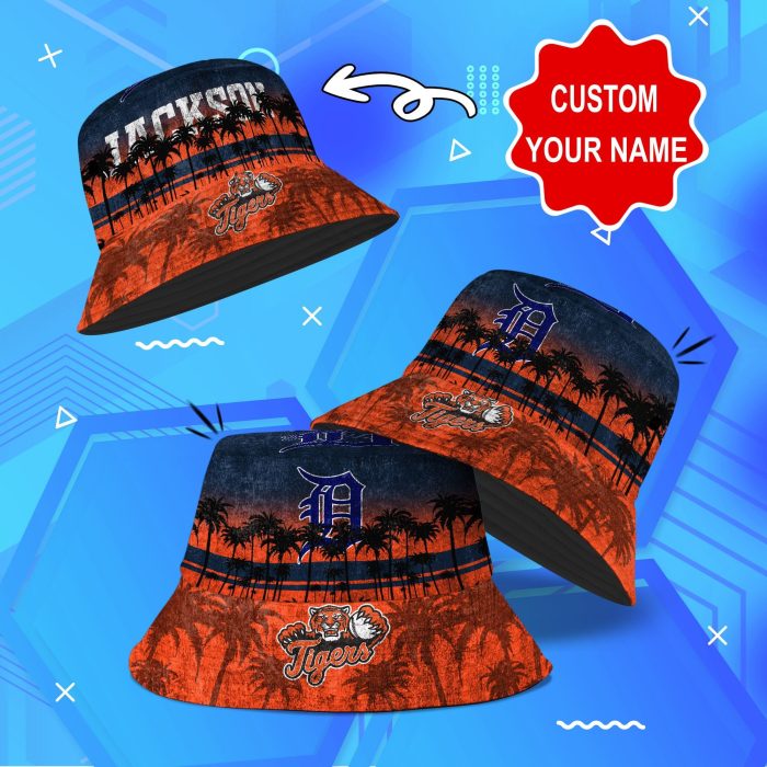 Detroit Tigers MLB Bucket Hat Personalized SBH263