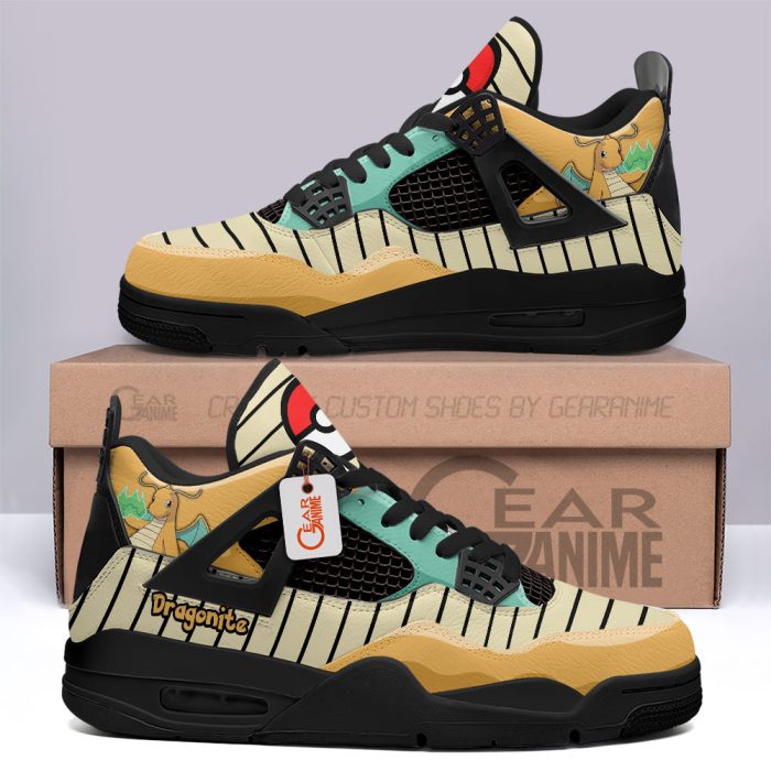 Dragonite Anime Jordan 4 Sneakers Custom Personalized Shoes JD514