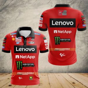 Ducati Lenovo Team Polo Shirt Golf Shirt 3D PLS333