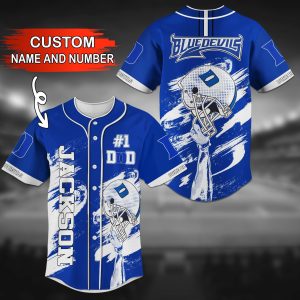 Duke Blue Devils NCAA Personalized Baseball Jersey BJ1796