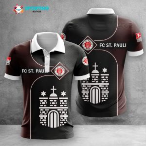 FC St. Pauli Polo Shirt Golf Shirt 3D PLS1641