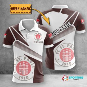 FC St. Pauli Polo Shirt Golf Shirt 3D PLS491