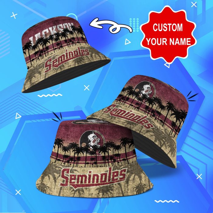 Florida State Seminoles NCAA Bucket Hat Personalized SBH094
