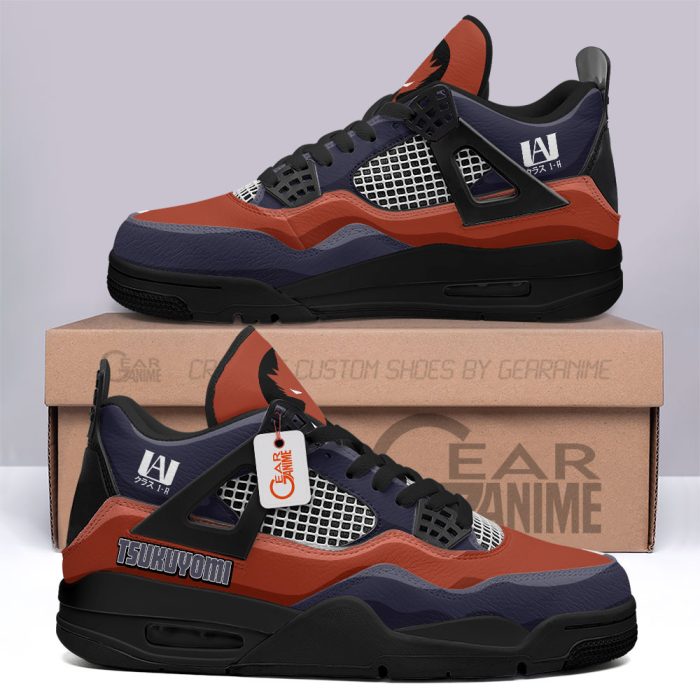 Fumikage Tokoyami Jordan 4 Sneakers MHA Anime Personalized Shoes JD488