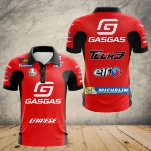 Gasgas Factory Racing Tech 3 Polo Shirt Golf Shirt 3D PLS336