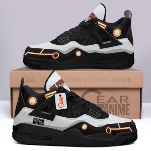 Genos Jordan 4 Sneakers OPM Anime Personalized Shoes JD179