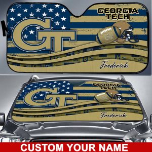 Georgia Tech Yellow Jackets NCAA Car Sun Shade CSS0675