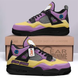 Giorno Giovanna Jordan 4 Sneakers Anime Personalized Shoes JD394
