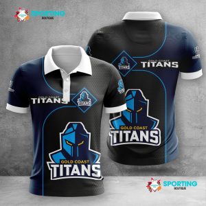 Gold Coast Titans Polo Shirt Golf Shirt 3D PLS2073