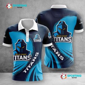 Gold Coast Titans Polo Shirt Golf Shirt 3D PLS2098