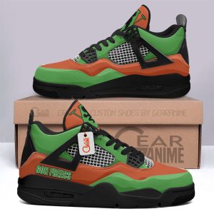 Gon Freecss Jordan 4 Sneakers Anime Personalized Shoes JD209
