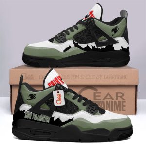 Gray Fullbuster Jordan 4 Sneakers Anime Personalized Shoes JD187