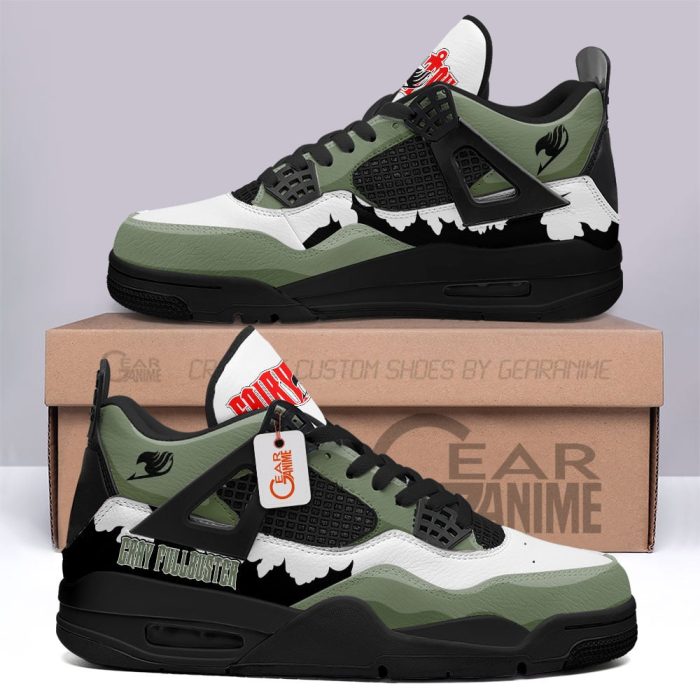 Gray Fullbuster Jordan 4 Sneakers Anime Personalized Shoes JD187