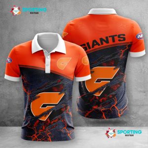 Greater Western Sydney Giants Polo Shirt Golf Shirt 3D PLS1184