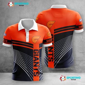 Greater Western Sydney Giants Polo Shirt Golf Shirt 3D PLS1526