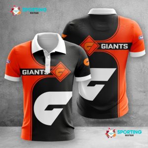 Greater Western Sydney Giants Polo Shirt Golf Shirt 3D PLS1993