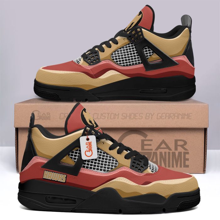 Hawks Jordan 4 Sneakers MHA Anime Personalized Shoes JD501