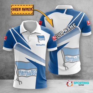 Hertha BSC Polo Shirt Golf Shirt 3D PLS1782