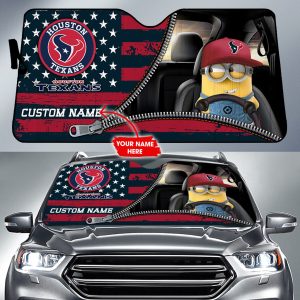 Houston Texans NFL Football Team Car Sun Shade Minions CSS0664