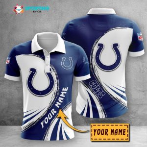 Indianapolis Colts Polo Shirt Golf Shirt 3D PLS2140